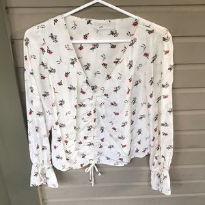 Urban outfitters floral blouse